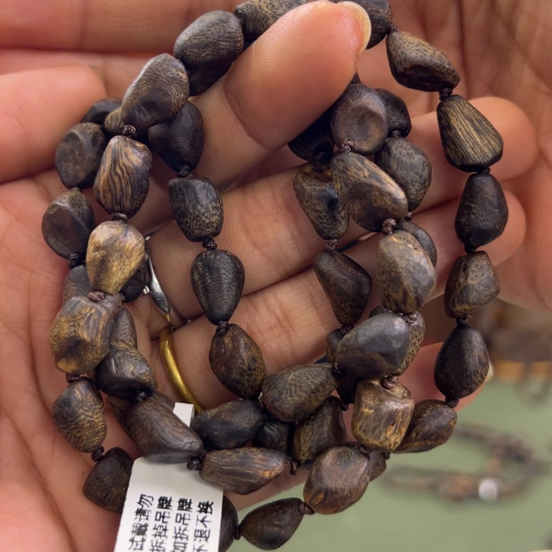 手串沉香透顶绿沉水包头卡1.0/32g+