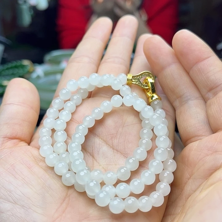 和田玉未镶嵌手链