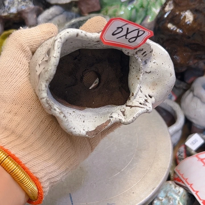 粗陶花盆手工花盆制作