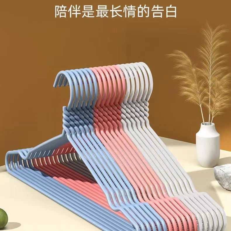 【新品福利10支】家用无痕全包防滑衣服架衣架衣服挂多功能衣架子