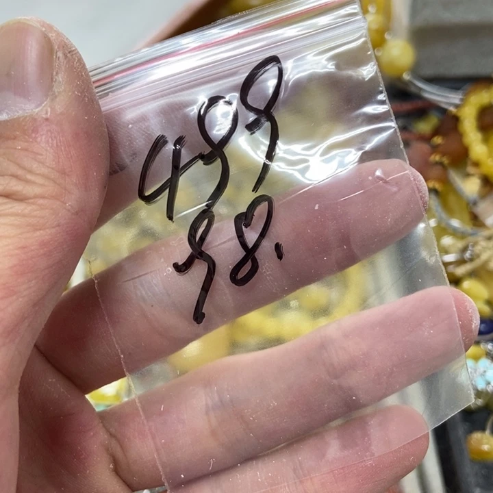 银S925镶嵌蜜蜡裸石潮****）吊坠