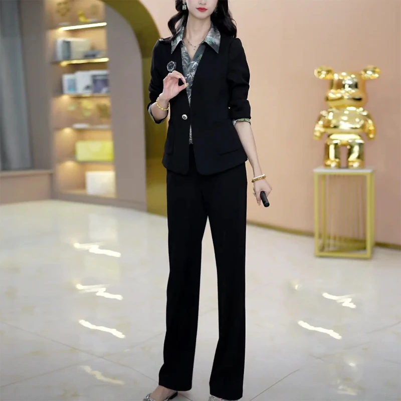 优雅气质减龄修身显瘦洋气大气遮肚子女人味妈妈装轻熟风秋季套装