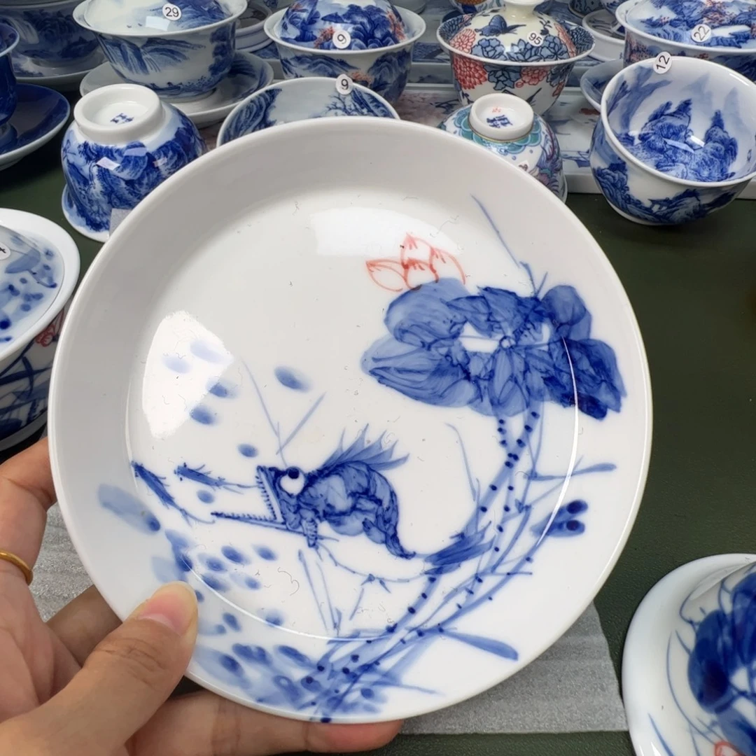 景德镇纯手工纯手绘茶具木木27