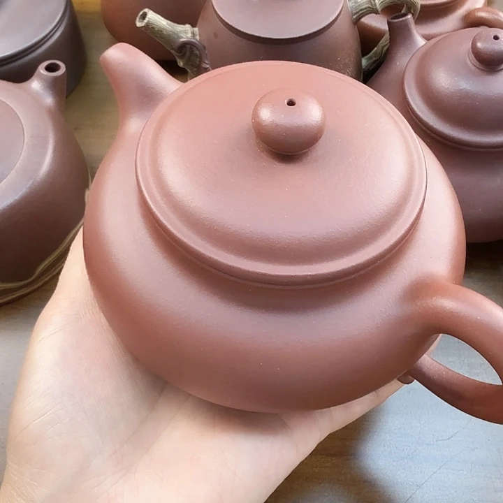茶壶紫砂450cc清水泥仿古