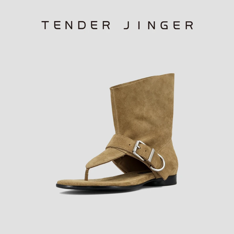 Tender Jinger2025夏季时装夹脚凉靴ZS0963