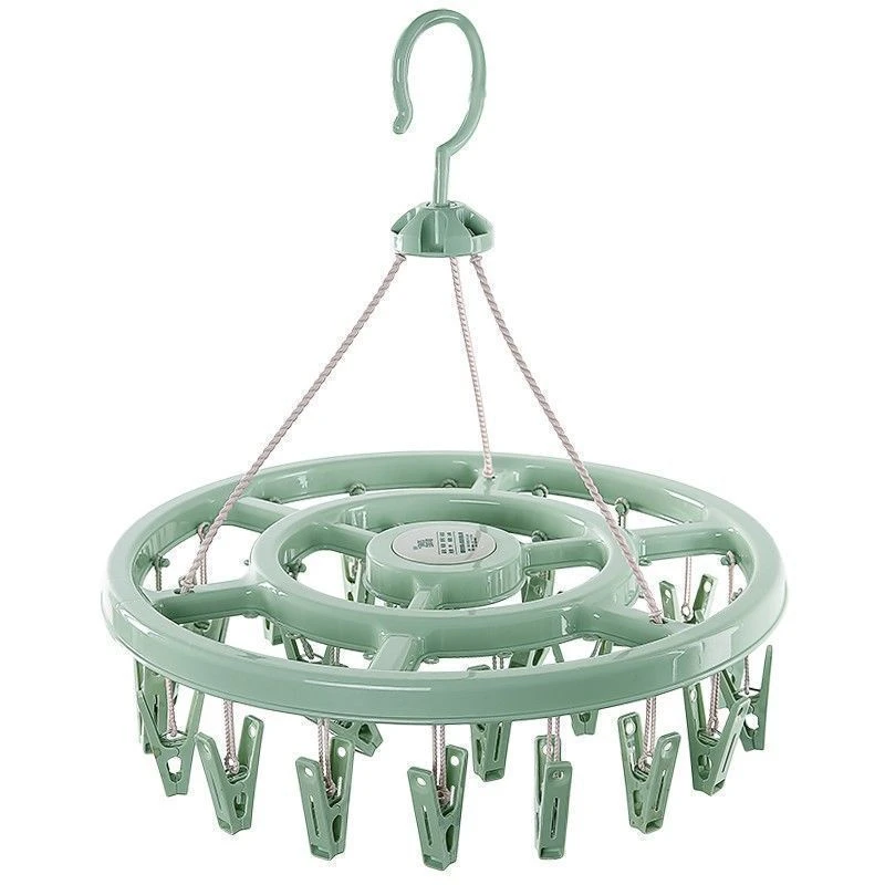 带夹子可旋转袜子多夹子晾衣架防风袜子夹晾衣架家用晾晒架