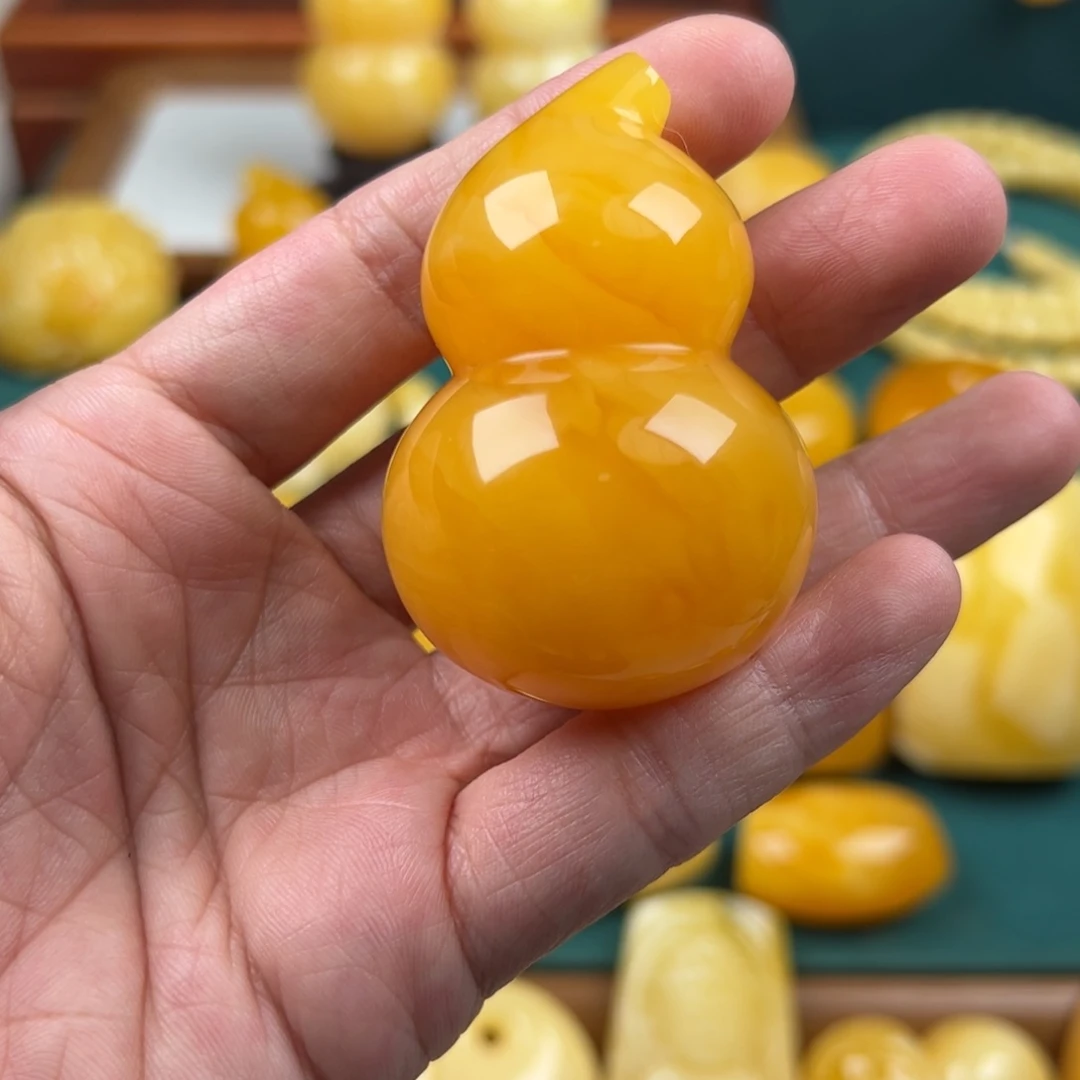 琥珀未镶嵌颈饰纯天然琥珀蜜蜡无优化