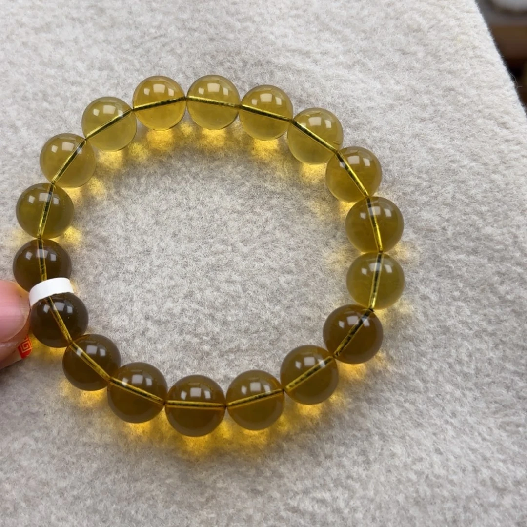 琥珀未镶嵌手链净水蓝珀卡11