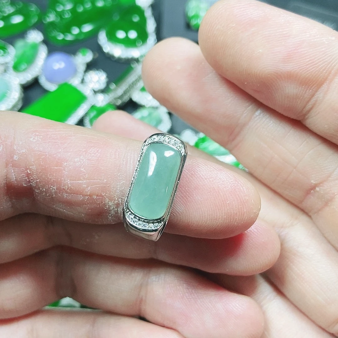 翡翠未镶嵌戒指714戒指