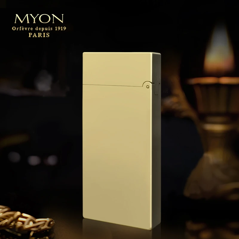 【精品】MYON欧洲勉牌M3/710光板机原铜色工艺煤油打火机