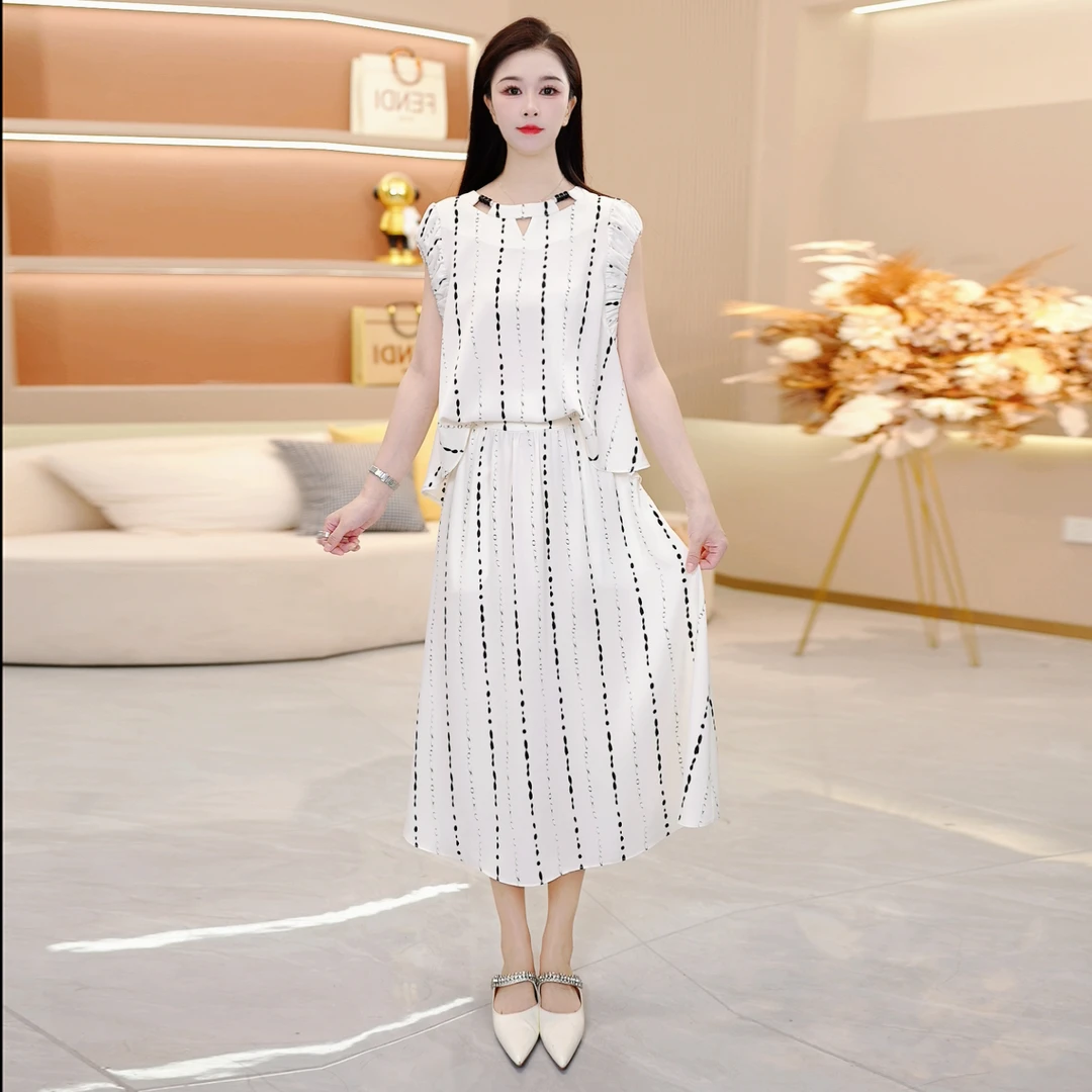 【SJYH2517】夏季新款套装裙两件套时尚优雅减龄洋气套装