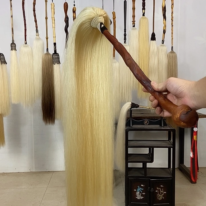 纯手工制作马尾拂尘