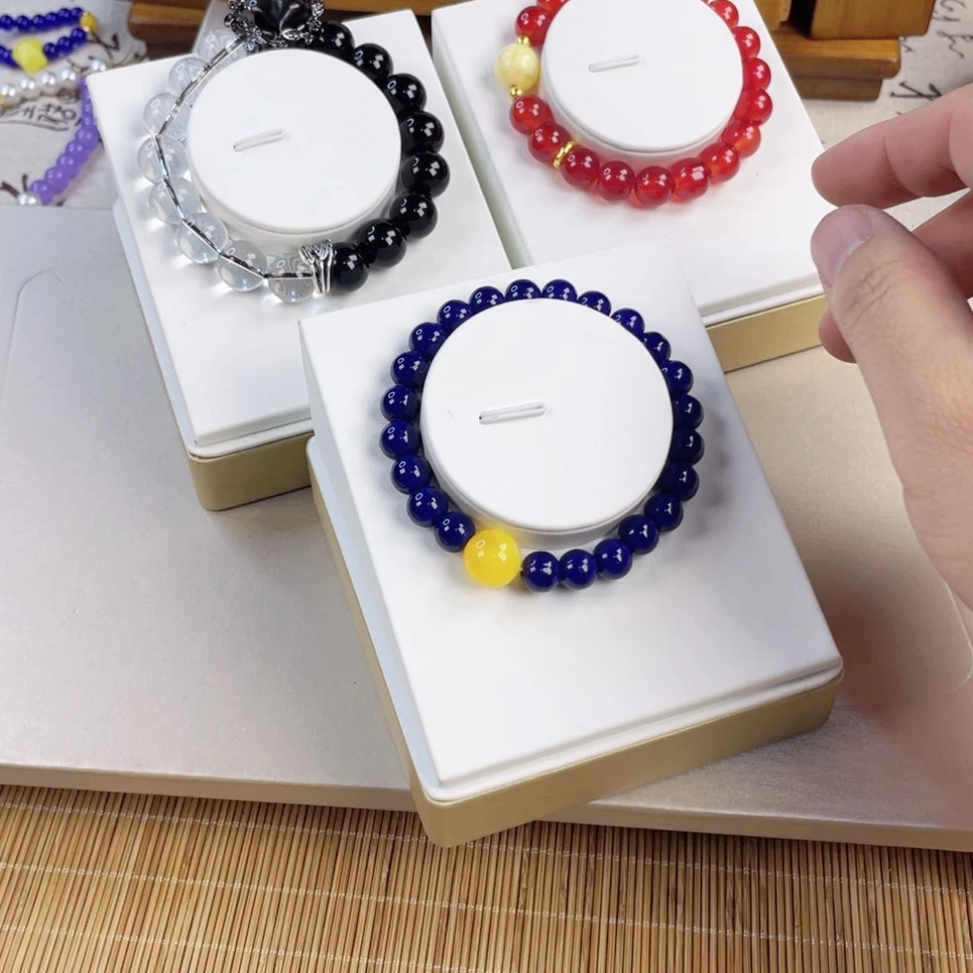 青金石手饰银S925镀金镶嵌