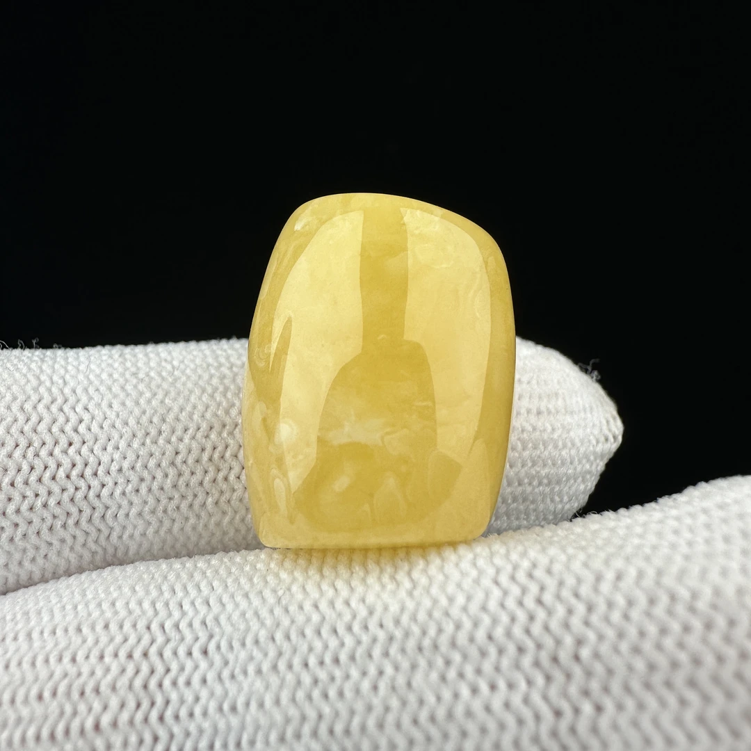 F3486天然蜜蜡 马蹄珠 16.8*21.7mm支持复检