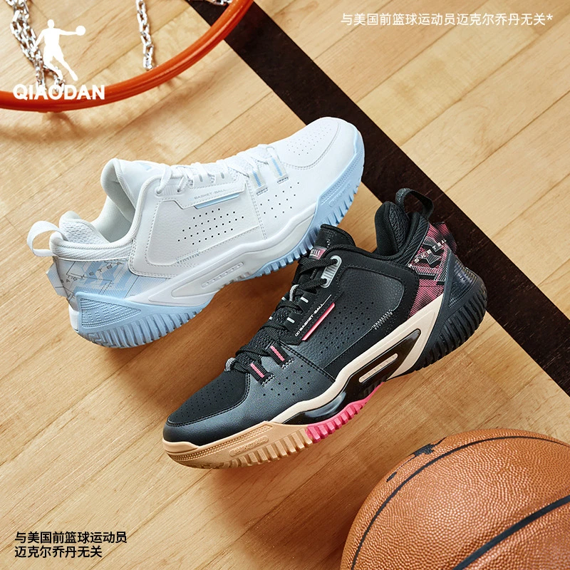 中国乔丹篮球鞋男2025秋季青少年实战球鞋学生低帮减震黑色运动鞋