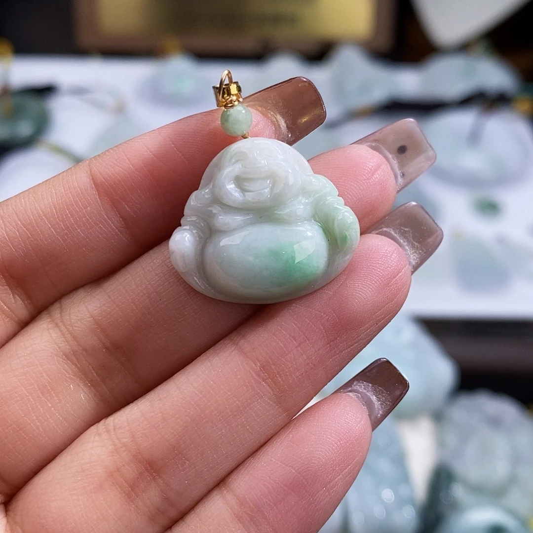 翡翠未镶嵌颈饰3509