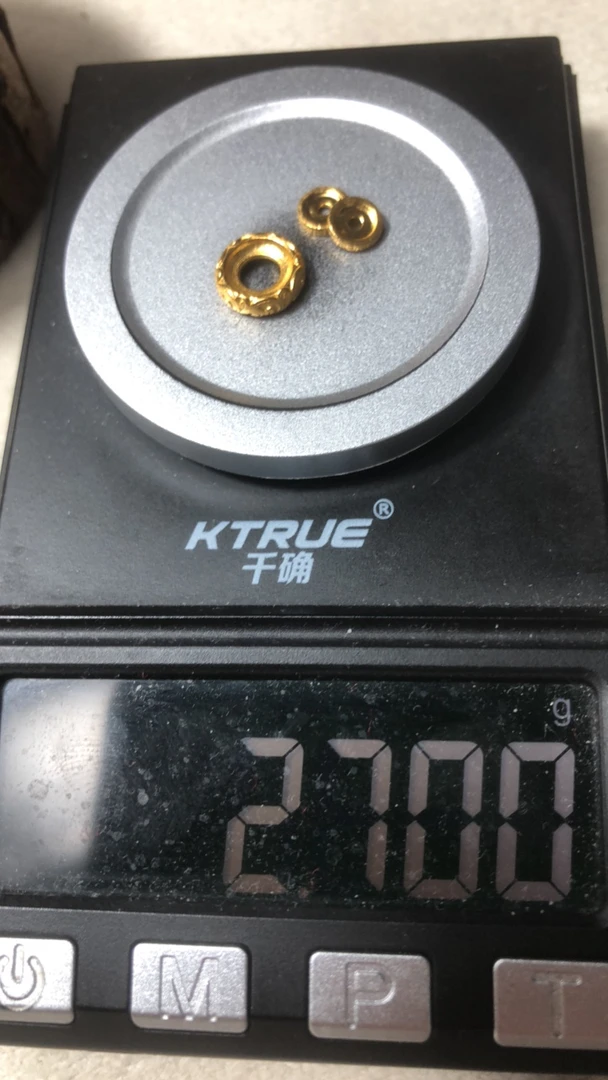 足金999卡环黄金文玩配饰