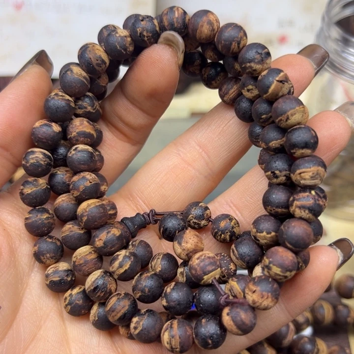 降真香手串/手链降真香08-108圆珠黄金甲爆浆粗甲