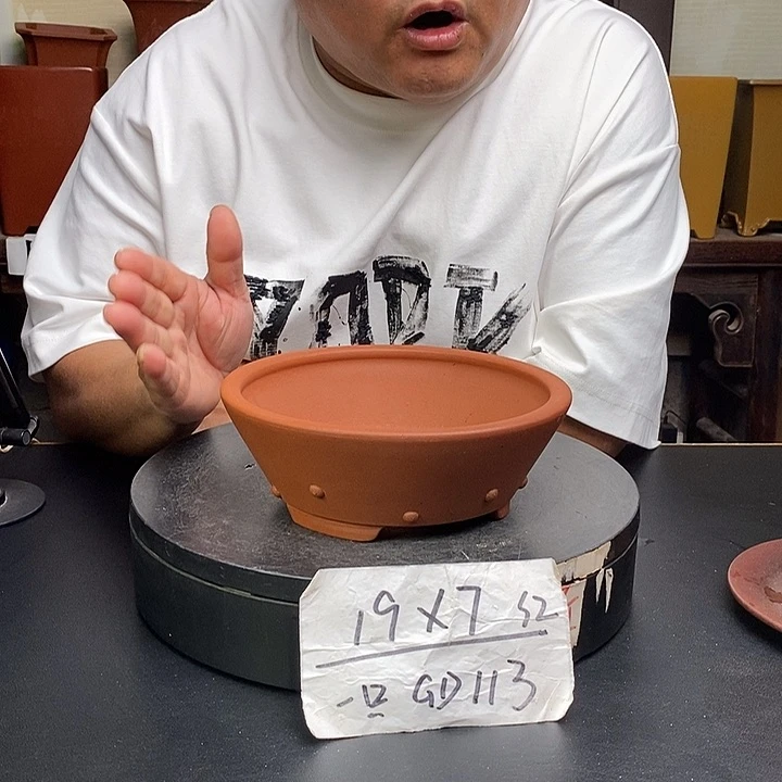 紫砂花盆货号一只GD113