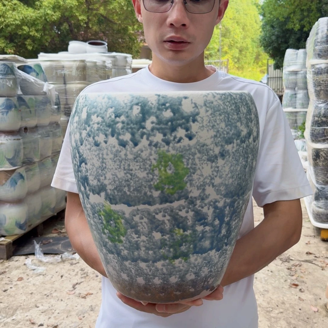 紫砂花盆口25高31(一个窝口姹寂白啊