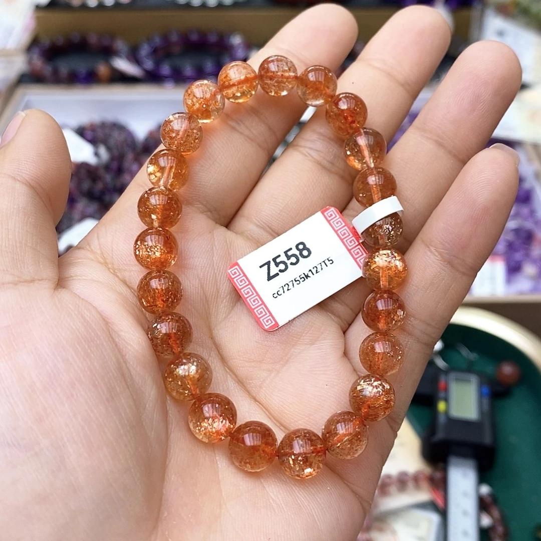 未镶嵌手链长石Z558金太阳8+