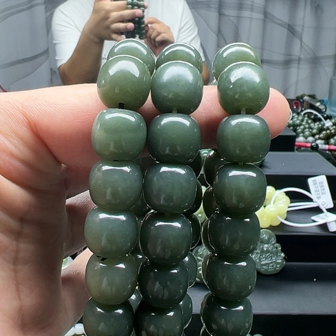 【闪购商品】未镶嵌手串和田玉和田玉纯天然卡14老行天空