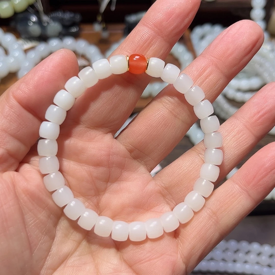 和田玉未镶嵌手链