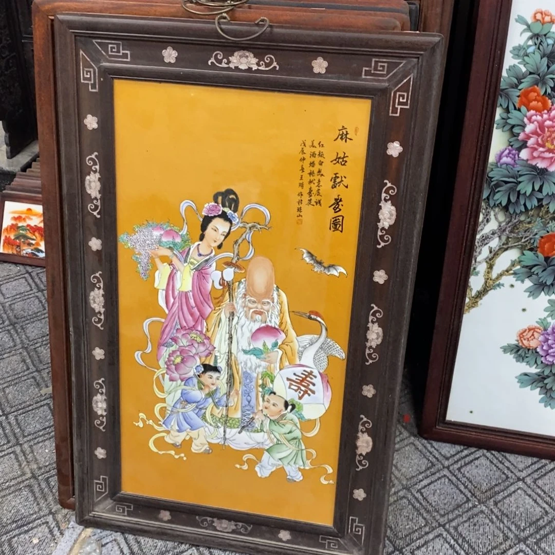 瓷片1米*60*1景德镇瓷板画柴窑烧制