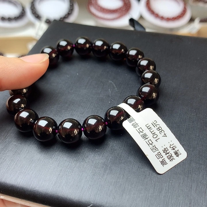 未镶嵌手链石榴石高品质卡10单圈