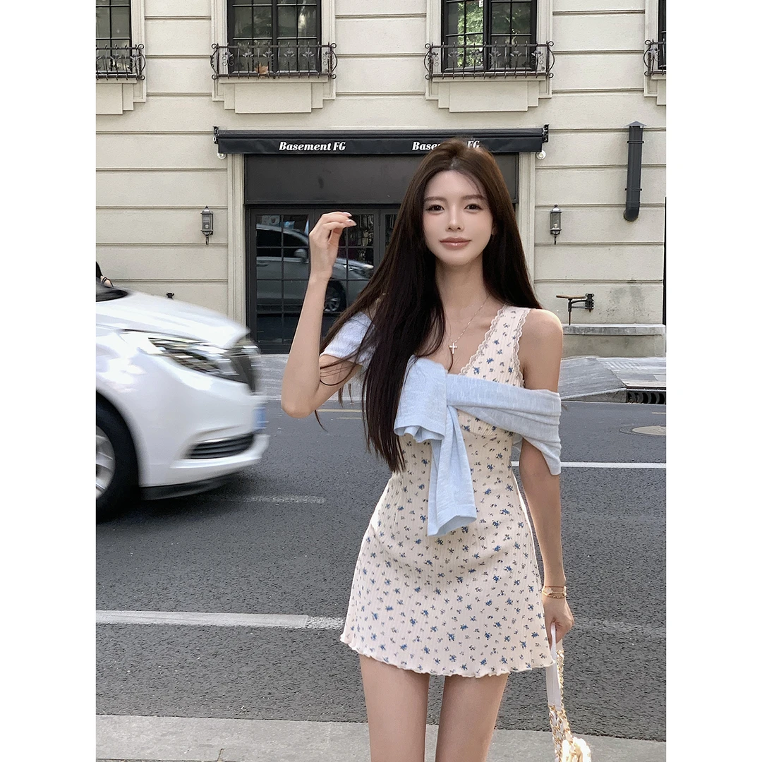 【QIUROUYAO邱肉瑶】甜美可露丽*法式碎花连衣裙套装