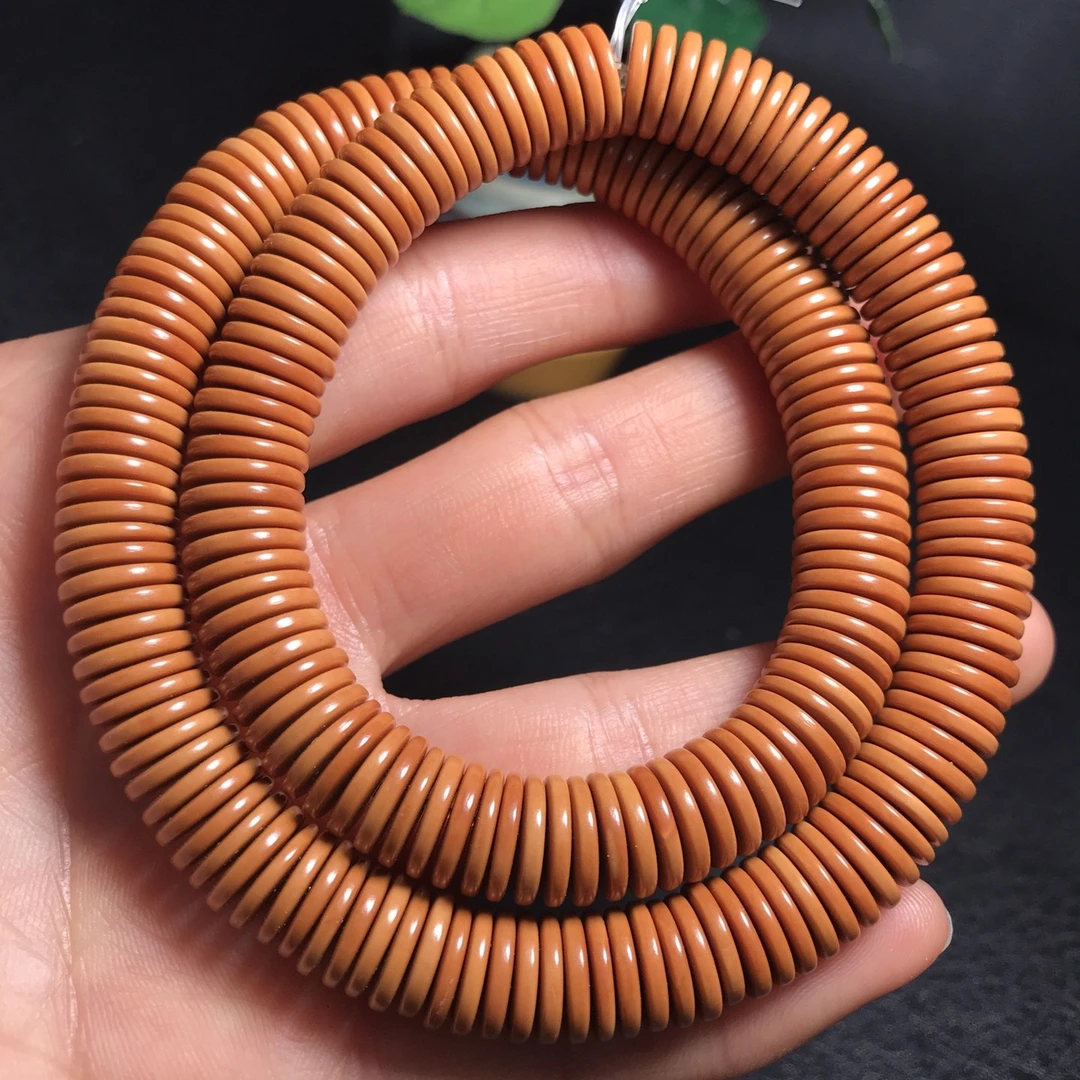 橄榄核制作10*1.6mm精品大隔片算盘珠薄片220颗配串配饰手持单圈