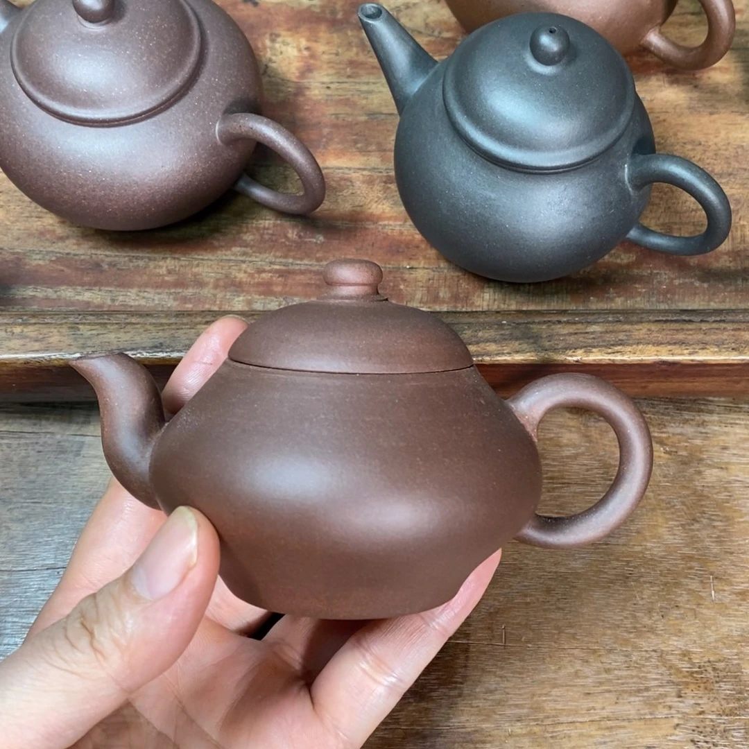 茶壶紫砂150cc全手工摹古