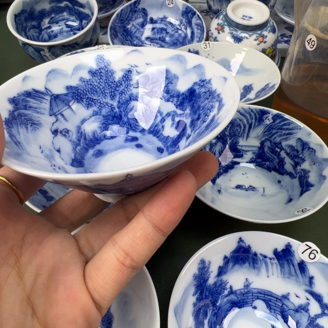 景德镇纯手工纯手绘茶具木木34