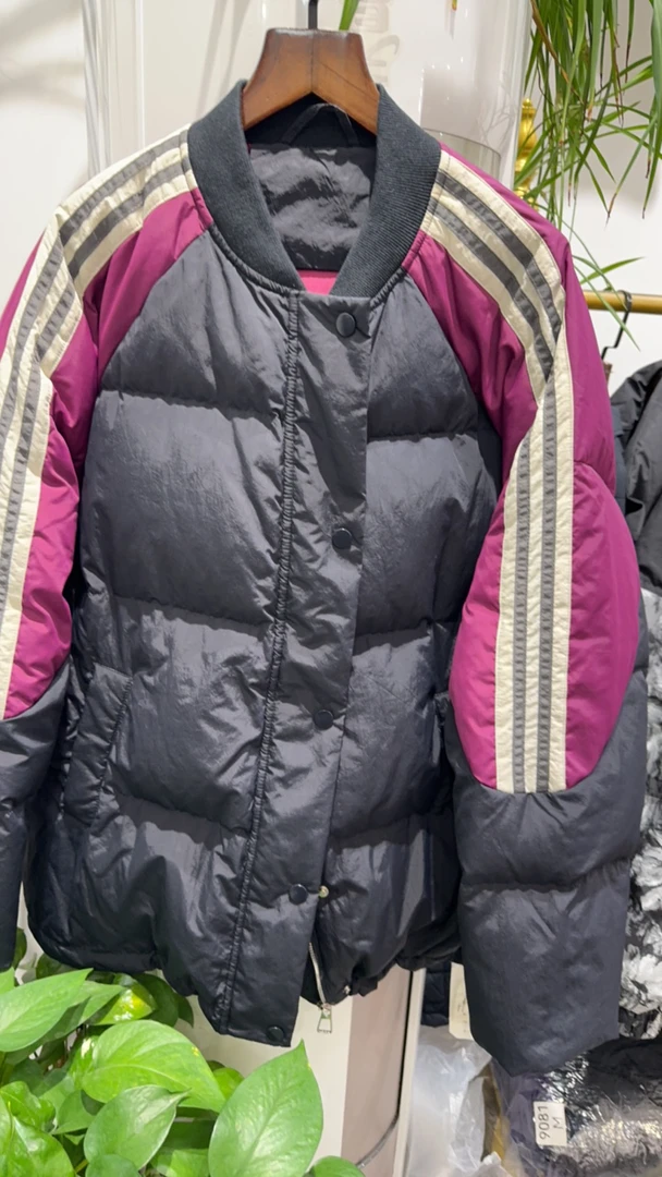 韩版休闲潮流宽松条纹拼接外套