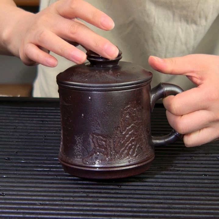 茶杯紫砂高货放漏