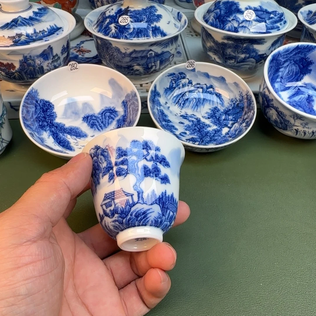 陶纯手工纯手绘茶具240