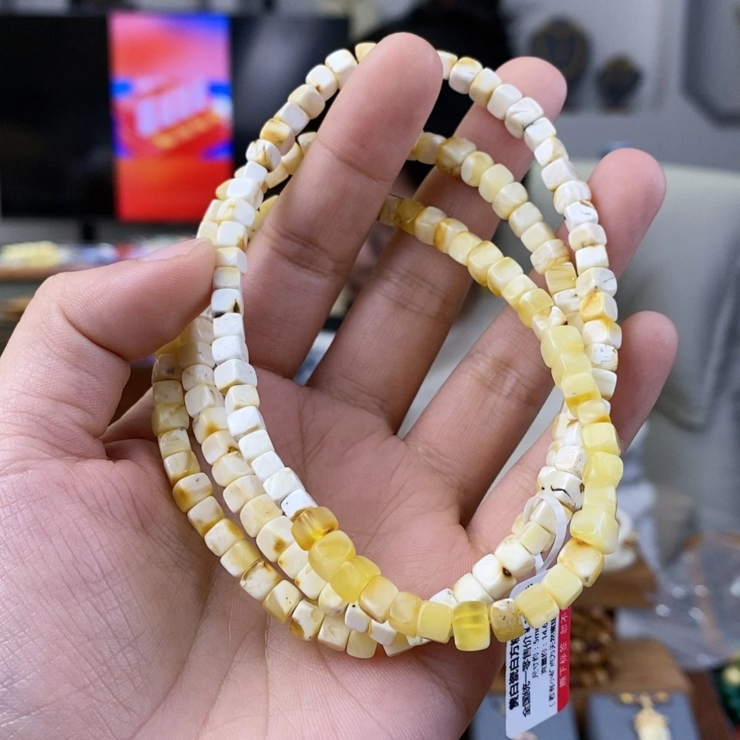 蜜蜡珠宝奇石未镶嵌蜜蜡链子