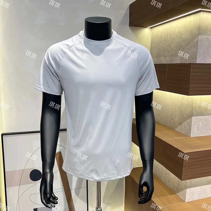 232#YING夏季男士百搭户外时尚T恤半袖潮流速干休闲百搭纯色短袖
