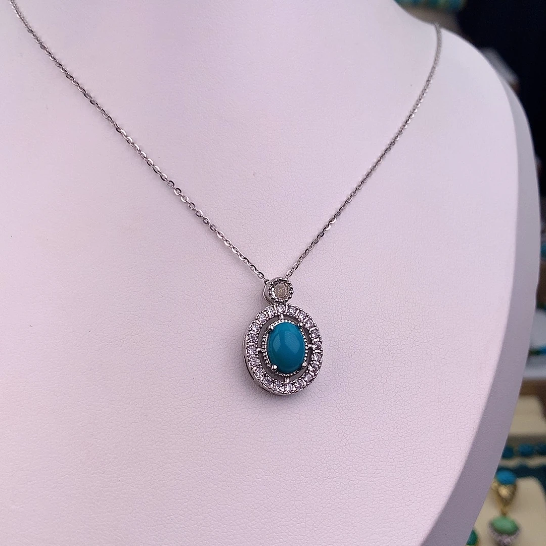 绿松石未镶嵌吊坠(赠链)