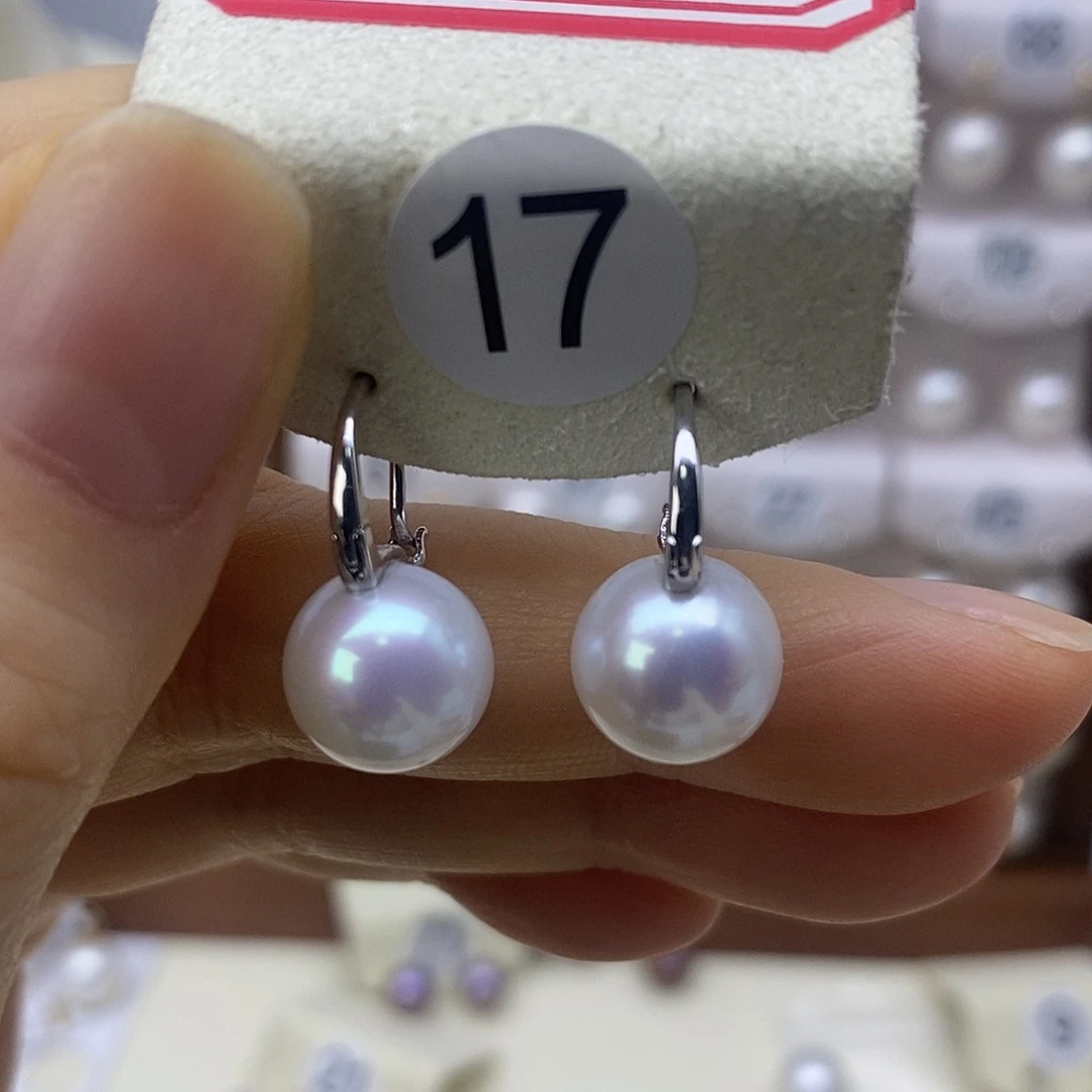 耳饰淡水珍珠银S925镶嵌