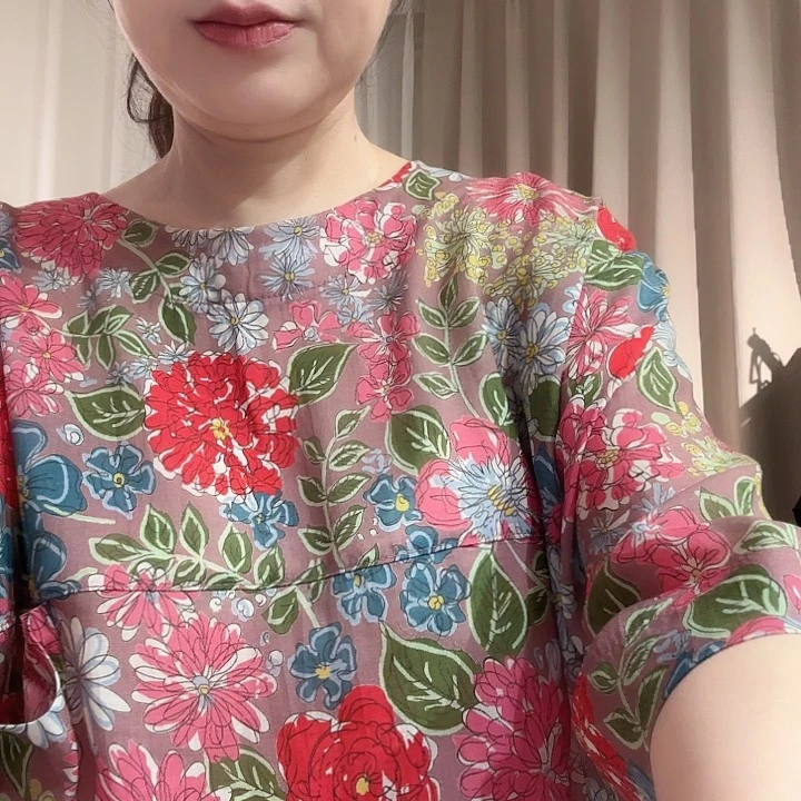 用***9韩国高端高邦粉花衫F码