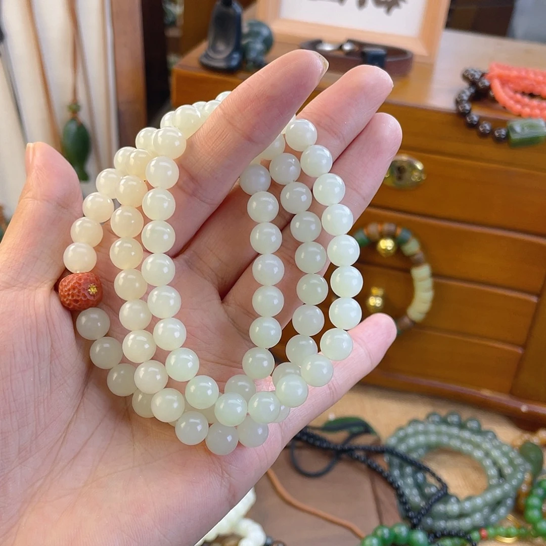 和田玉未镶嵌手链