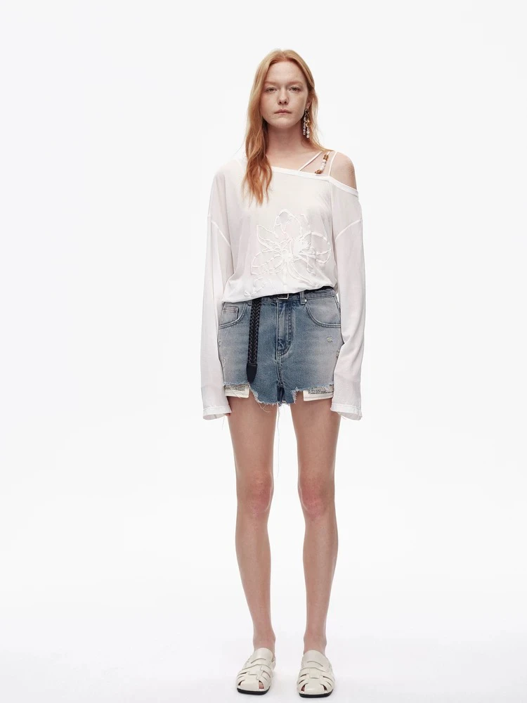 AVVENN 百搭水洗牛仔短裤