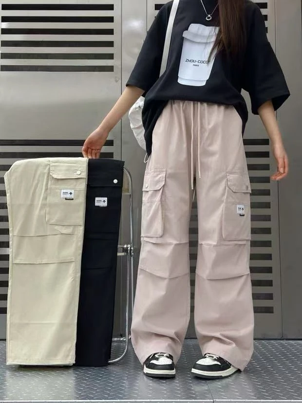 2025夏款女童工装裤休闲宽松时尚裤