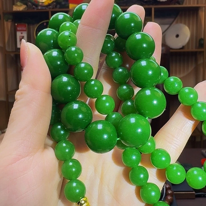 蛇纹石玉手串未镶嵌