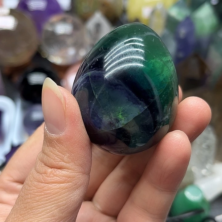 120克萤石蛋未镶嵌萤石