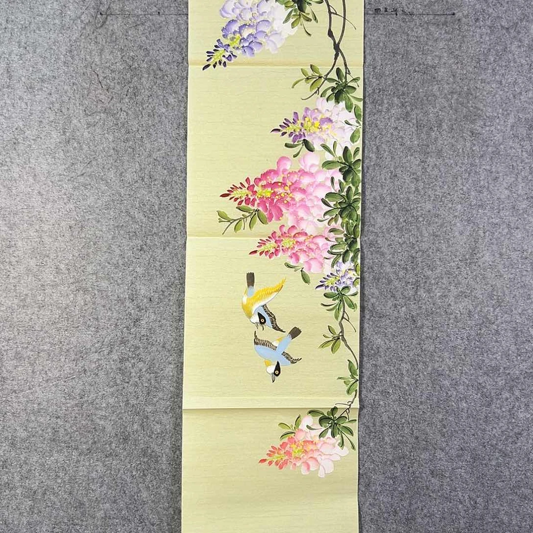 国画398 花鸟在此鸣叫时还要一