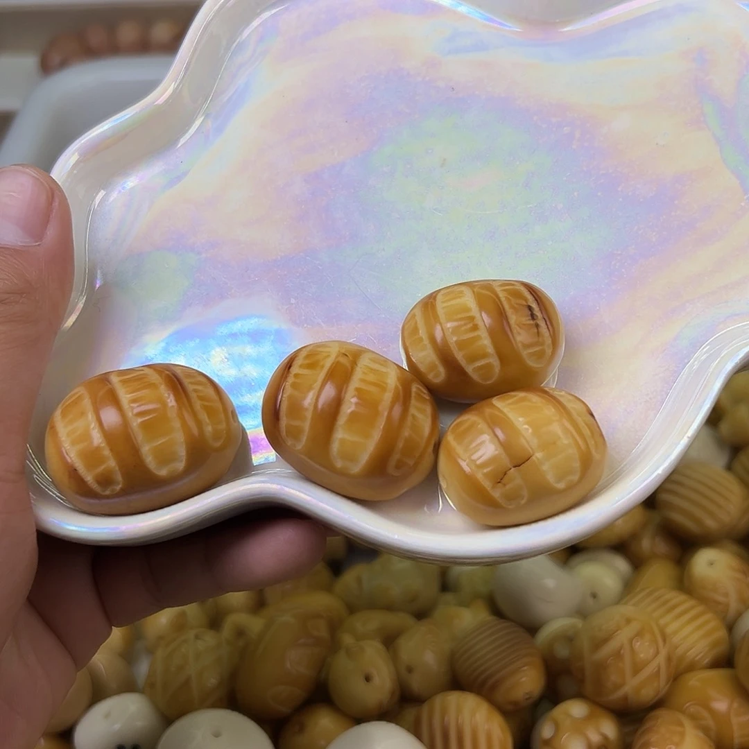 菩提根/象牙果手串4颗大裂面包