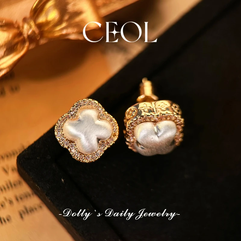 铜合金耳饰铜合金耳饰CEOL法·【可可西里】春夏耳钉气质X018053