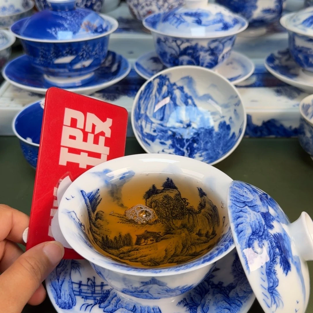 景德镇纯手绘茶具圆圆236